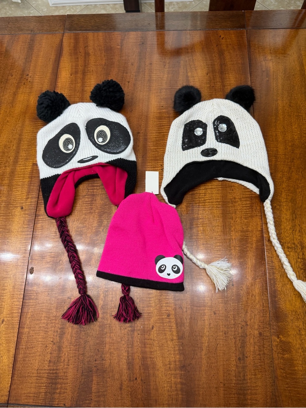 Panda Hat Bundle โ 3 Adorable Winter Hats